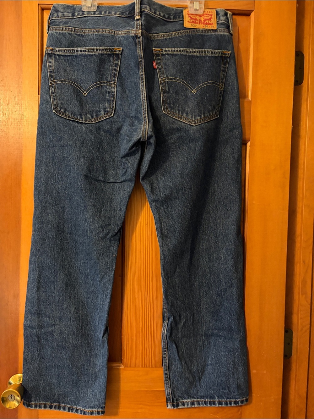 Levi's Straight Leg Blue Men's Jeans 36/29 - Picture 2 of 5